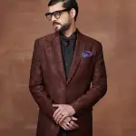 Timeless Maroon Textured Tuxedo Jacket - Sophisticated Style in Sizes S to XL | Jaipurio